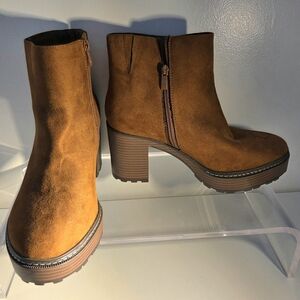 Torrid Tan Heeled Boots